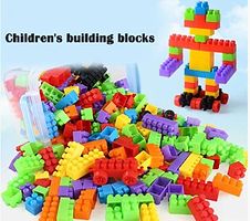 Small Blocks Bag Packing, 55 pcs Best Gift Toy, Block Game for KIds---thumb1