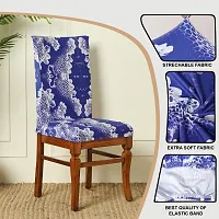 Digital Printed Stretchable Dining Chair Cover Universal Protective Slipcover Pack of 6 Pcs-thumb3