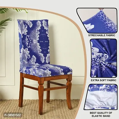 Digital Printed Stretchable Dining Chair Cover Universal Protective Slipcover Pack of 6 Pcs-thumb4