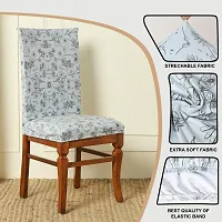 Attractive Chair Cover Floral Printed Stretchable Dining Chair Covers (Set-6)-thumb3