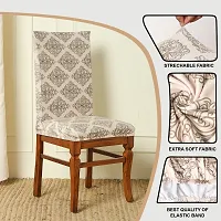 Attractive Chair Cover Elastic abstract Printed Stretchable Dining Chair Covers (Set-6)-thumb4