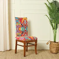 Chair cover for dining chair digital printed stretchable pack of 4-thumb3