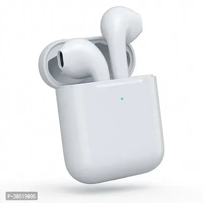 Stylish White In-ear Bluetooth Wireless Headphones With Microphone