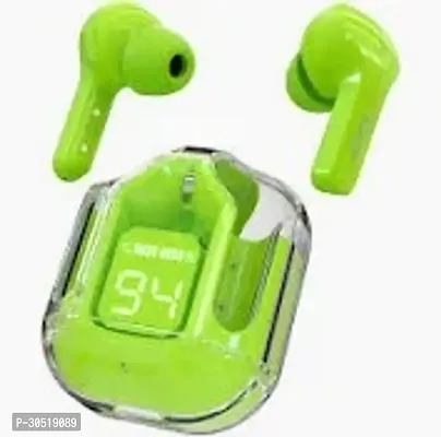 Stylish Green In-ear Bluetooth Wireless Headphones With Microphone