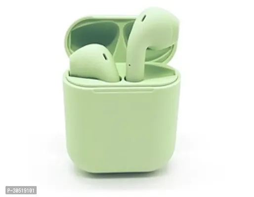 Stylish Green In-ear Bluetooth Wireless Headphones With Microphone-thumb0