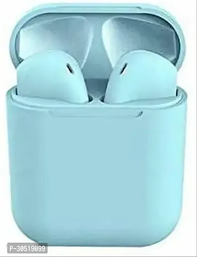 Stylish Blue In-ear Bluetooth Wireless Headphones With Microphone-thumb0