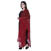 TVESA Women's Embroidered Chiffon Dupatta (roshni-d1_Maroon_Free Size)-thumb3