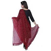 TVESA Women's Embroidered Chiffon Dupatta (roshni-d1_Maroon_Free Size)-thumb1