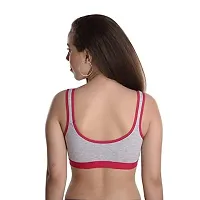 Jyoti Sonia Collection primeum Quality Women&rsquo;s Cotton Lycra Molded Cup|Sports Bra|Gym Bra|Yoga Bra|Running Bra|Sports Bra|Sports Bra for Women for Gym|Sports Bra for Girls Set of 3-thumb1