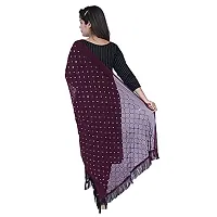 TVESA Women's Embroidered Chiffon Dupatta (roshni-d1_Wine_Free Size)-thumb3