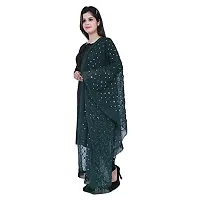 TVESA Women's Embroidered Chiffon Dupatta (roshni-d1_Dark Green_Free Size)-thumb3