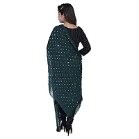 TVESA Women's Embroidered Chiffon Dupatta (roshni-d1_Dark Green_Free Size)-thumb1