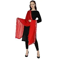 Jyoti Women's Chiffon Dupatta (Sc-143,Red,2.20Mtr.)-thumb4