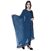 TVESA Women's Embroidered Chiffon Dupatta (roshni-d1_Peacock_Free Size)-thumb1