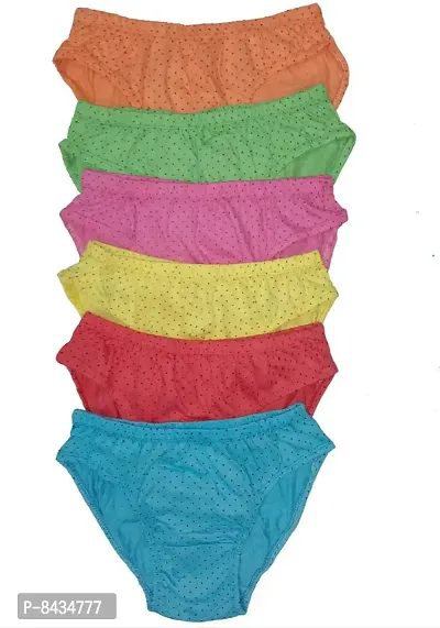 Jyoti Woman 'Hipster |Panty for Woman|Panty Sets for Women|Panty Combo|Panties for Women|Panties for Women|Women Cotton Panties|Underwear|Women Brief| ( Pack of 6 )