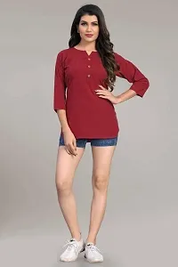 Fancy Crepe Top For Women-thumb1