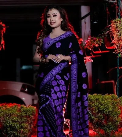 Must Have Chanderi Silk Saree with Blouse piece 