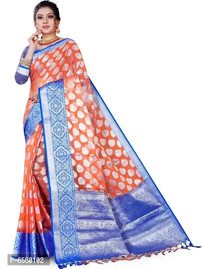 Buy Women Navy Blue Organza Jacquard Silver Zari Woven Ethnic Motifs Rich Pallu  Banarasi Style Saree With Running Blouse Piece Online In India At  Discounted Prices