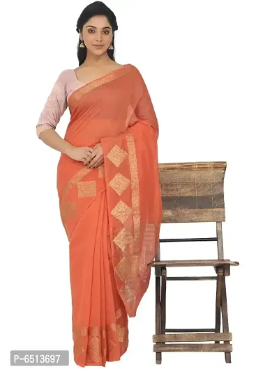 Buy Amazon Brand - Anarva Women's Plain Banarasi Silk Saree With Blouse  Piece (STU Banarasi Sadru Pink_Pink) at Amazon.in