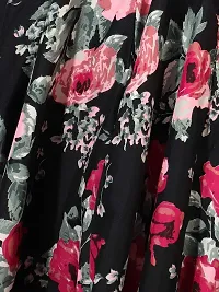 Beautiful Floral Printed Rayon Skirt For Women-thumb1