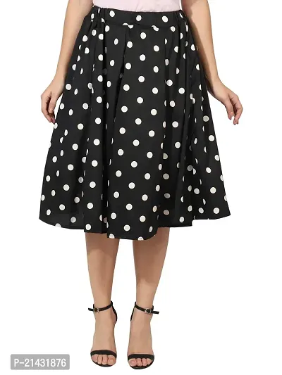 Retro Style Polka Dots Skirt For Women