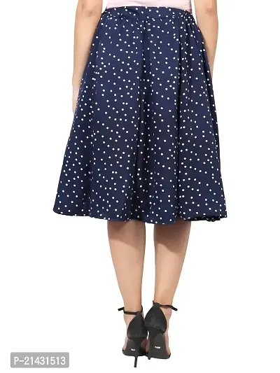Classy Mini Polka Dots Skirt For Women-thumb4