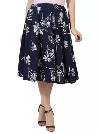 FLORAL PRINT PLEATED SKIRTS