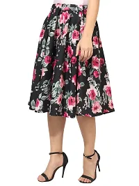 Beautiful Floral Printed Rayon Skirt For Women-thumb4