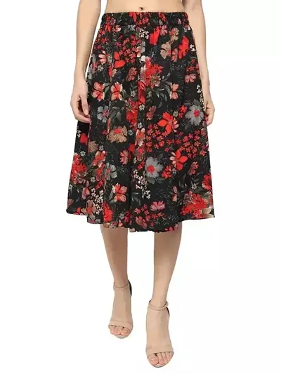 Elegant Crepe Skirts For Women