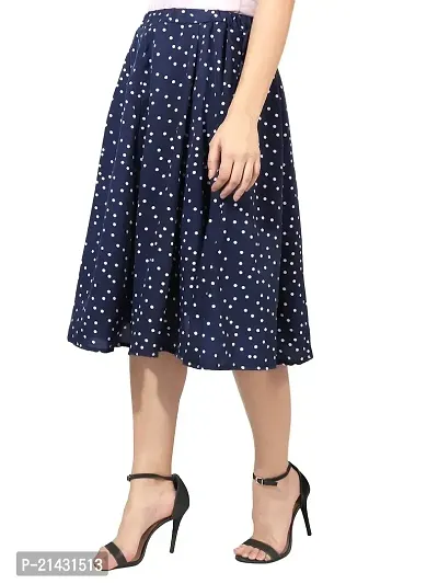 Classy Mini Polka Dots Skirt For Women-thumb5