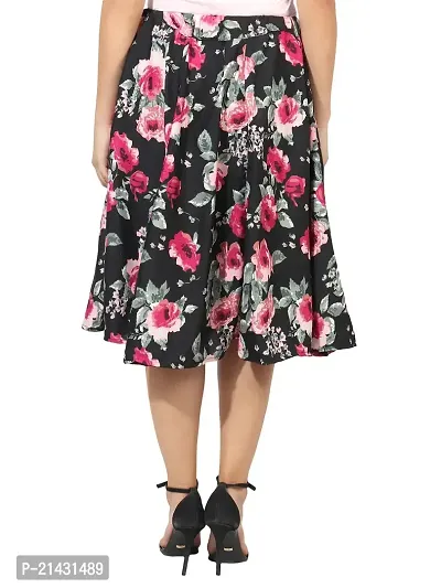 Beautiful Floral Printed Rayon Skirt For Women-thumb4