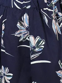 Elegant Floral Printed Polyester Skirt For Women-thumb3