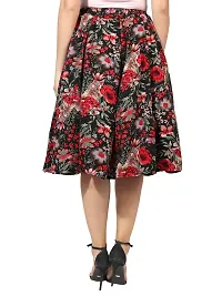 Beautiful Floral Printed Rayon Skirt For Women-thumb3