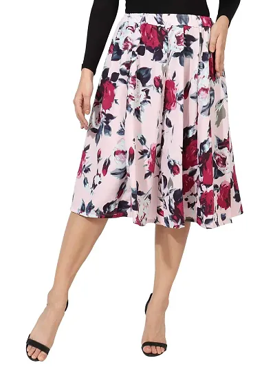 Graceful Print Skirt For Women