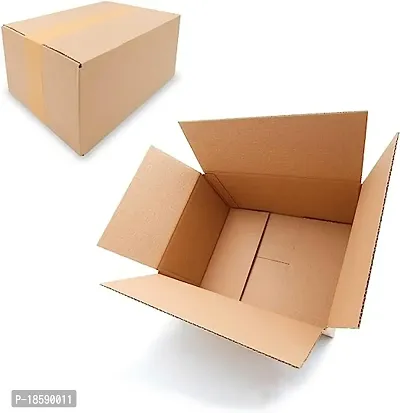 Corrugated Golden Plain Box-Shipping Boxes-Small Gift Packaging Boxes pack of 10-thumb0