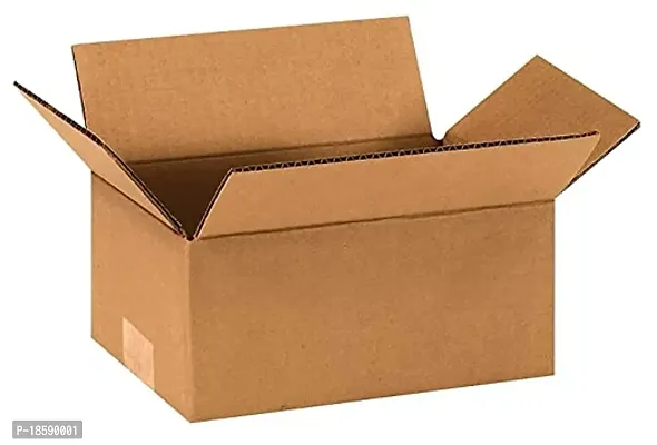 Corrugated Golden Plain Box-Shipping Boxes-Small Gift Packaging Boxes pack of 5-thumb0