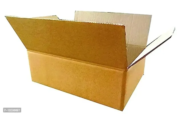 Corrugated Golden Plain Box-Shipping Boxes-Small Gift Packaging Boxes pack of 5-thumb0