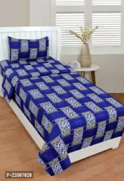 Stylish Best Quality Microfiber Single Bedsheet with 1 Pillowcover