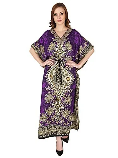 Trendy Fancy Kaftan Night Gown For Women