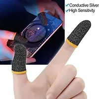 DE BLACK COLOR PUBG FINGER SLEEVE FOR GAMING PACK OF 4 PAIR-thumb2