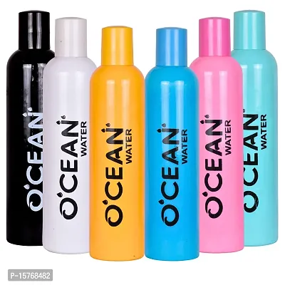 HOMIZE Ocean Printed Colorful Water Bottle for Fridge, for Home, Office, Gym  School Boy 1000 ml Bottle (Pack of 6 Combo, Multicolor, Plastic)