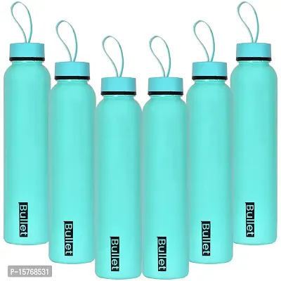 HOMIZE Bullet Colorful Water Bottle for Fridge, for Home, Office, Gym  School Boy 1000 ml Bottle (Pack of 6,  Blue)