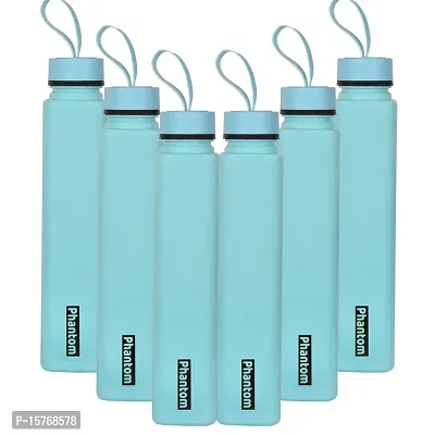 HOMIZE Phantom Colorful Water Bottle for Fridge, for Home, Office, Gym  School Boy 1000 ml Bottle (Pack of 6,  Blue )
