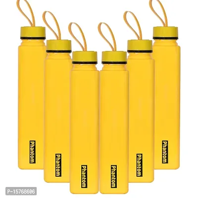 HOMIZE Phantom Colorful Water Bottle for Fridge, for Home, Office, Gym  School Boy 1000 ml Bottle (Pack of 6,  Yellow )