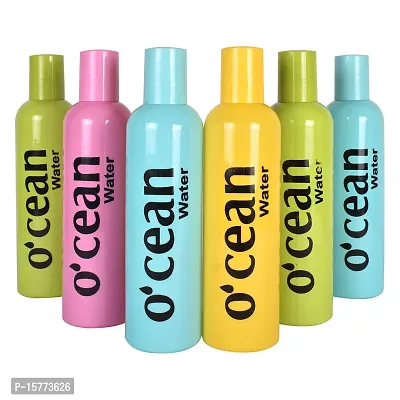500ML Ocean Water Bottle for Fridge, for Home, Office, Gym  School Boy 500 ml Bottle (Pack of 6, Multicolor, Plastic)