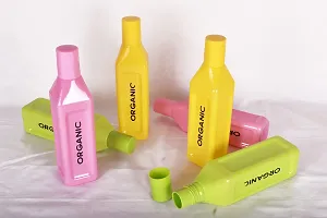 HOMIZE 500ML Organic Water Bottle for Fridge, for Home, Office, Gym  School Boy 500ml Bottle (Pack of 5 Multicolor, Plastic)-thumb1
