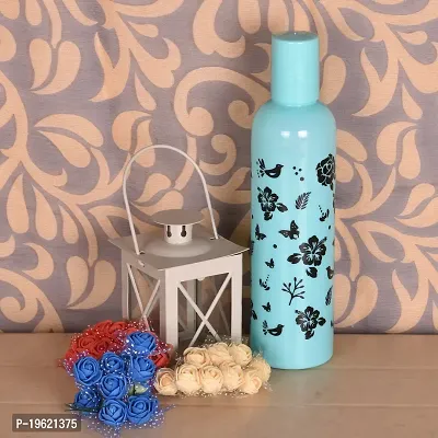 Plastic Water Bottle 500ml Capacity for Kids, Schoool, Travel, Colorful Design and Pattern Bottles, 1 Piece-thumb0