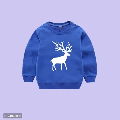 Fabulous Blue Cotton Blend Sweatshirts For Boys