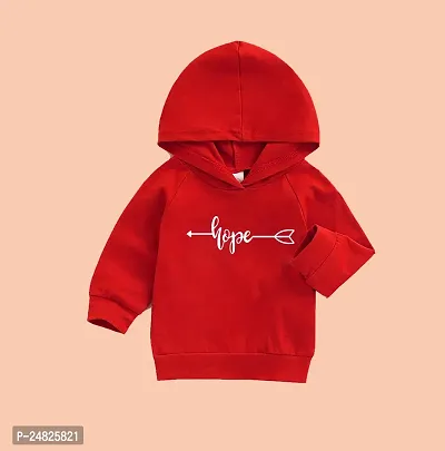 Fabulous Red Cotton Blend Hoodies For Boys-thumb0