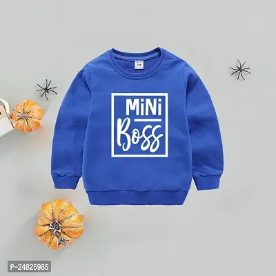 Fabulous Blue Cotton Blend Sweatshirts For Boys-thumb0